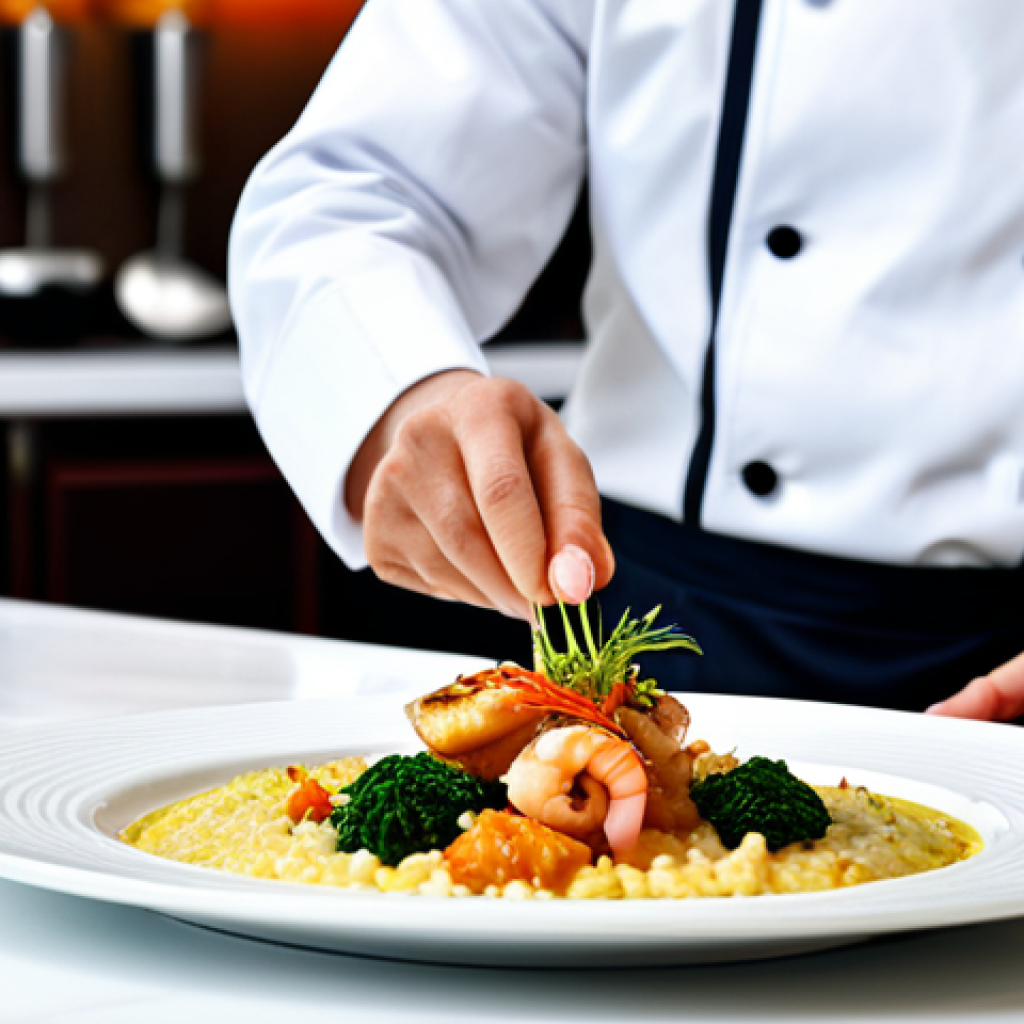 다문화 요리사로서의 커리어 전망 - Fusion Cuisine Elegance**
A beautifully plated dish showcasing a fusion of Italian and Asian flavor...