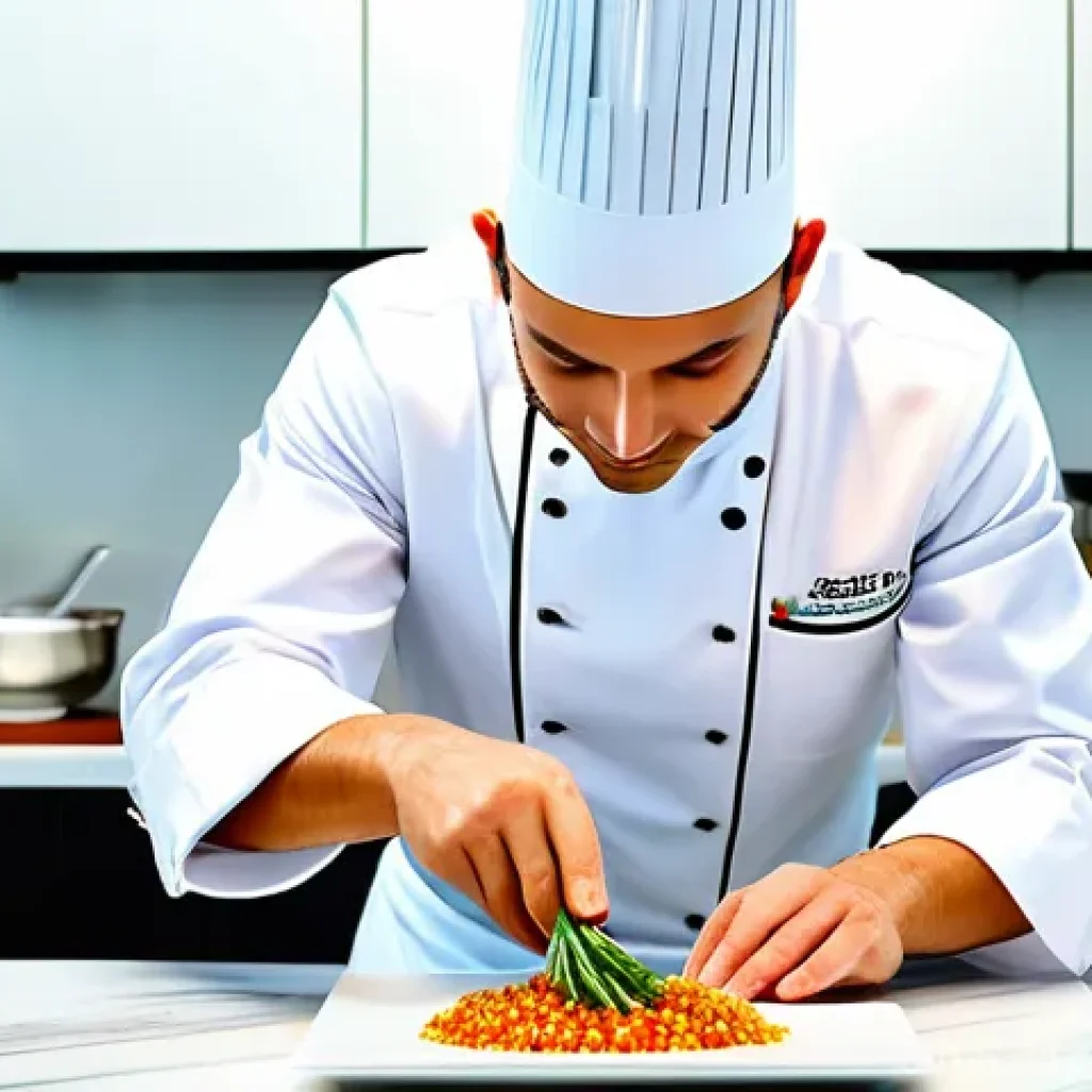 다문화 요리사와 해외 연수 프로그램 - **Prompt 1: Global Italian Fusion Chef in Action**
A highly detailed, professional photograph of...