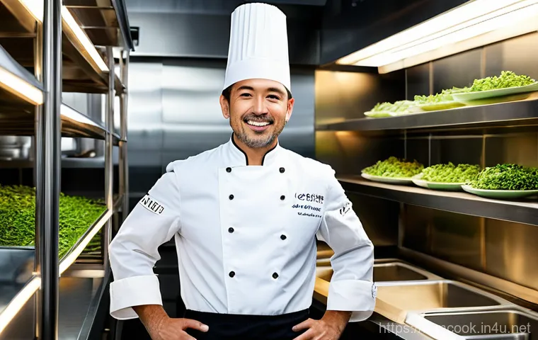 다문화 요리사와 제철 재료 활용법 - **Prompt 1: Fusion Culinary Innovation in Rome**
    "A talented Italian-Japanese chef, wearing a cr...