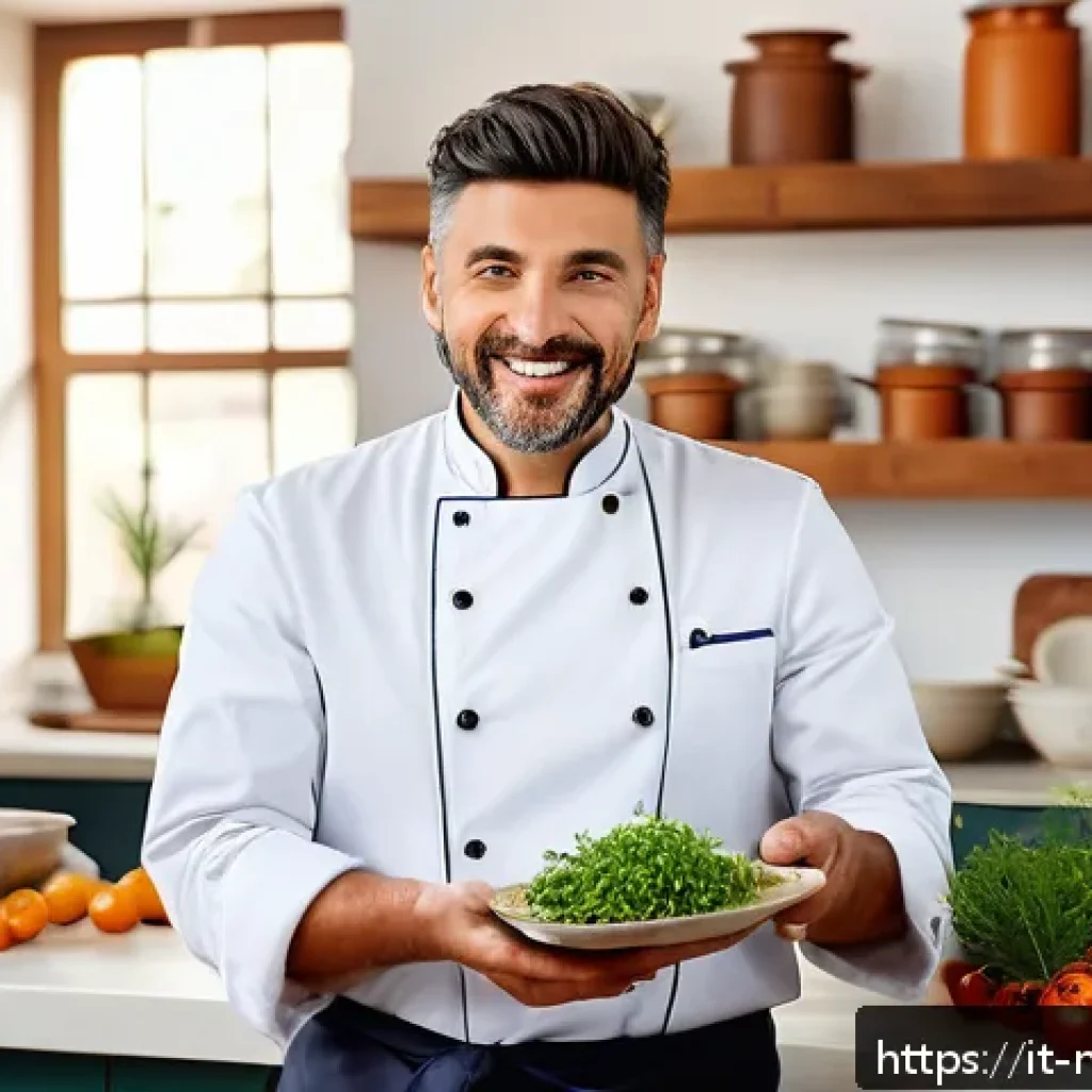 다문화 요리사 자격증 시험 팁 - A professional multicultural chef in a modern Italian kitchen, carefully preparing a traditional dis...
